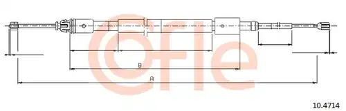 жило за ръчна спирачка COFLE 92.10.4714