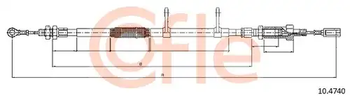 жило за ръчна спирачка COFLE 92.10.4740