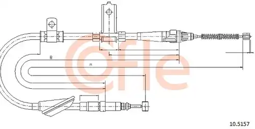 жило за ръчна спирачка COFLE 92.10.5157