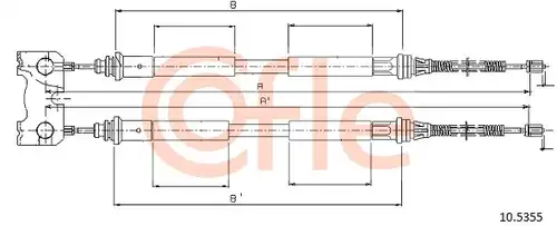 жило за ръчна спирачка COFLE 92.10.5355