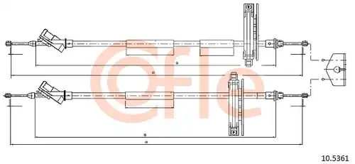 жило за ръчна спирачка COFLE 92.10.5361