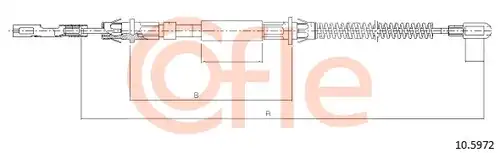 жило за ръчна спирачка COFLE 92.10.5972