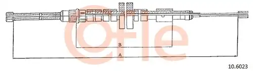 жило за ръчна спирачка COFLE 92.10.6023