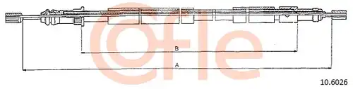 жило за ръчна спирачка COFLE 92.10.6026