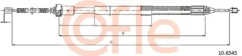 жило за ръчна спирачка COFLE 92.10.6545