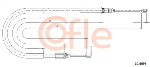 жило за ръчна спирачка COFLE 92.10.6698