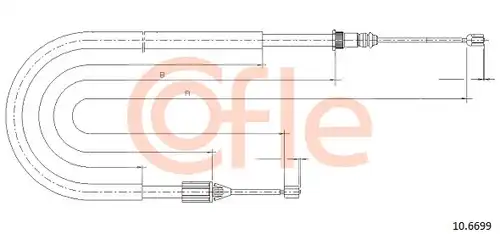 жило за ръчна спирачка COFLE 92.10.6699