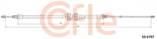 жило за ръчна спирачка COFLE 92.10.6797