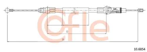 жило за ръчна спирачка COFLE 92.10.6854