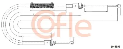 жило за ръчна спирачка COFLE 92.10.6895