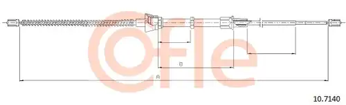 жило за ръчна спирачка COFLE 92.10.7140