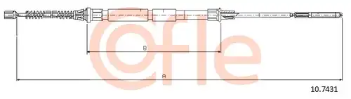 жило за ръчна спирачка COFLE 92.10.7431
