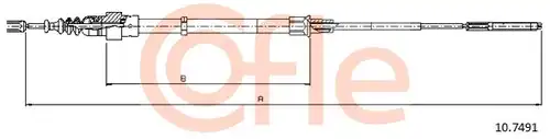 жило за ръчна спирачка COFLE 92.10.7491