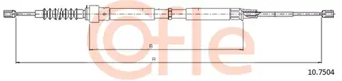 жило за ръчна спирачка COFLE 92.10.7504