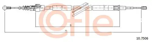 жило за ръчна спирачка COFLE 92.10.7506