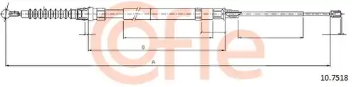 жило за ръчна спирачка COFLE 92.10.7518