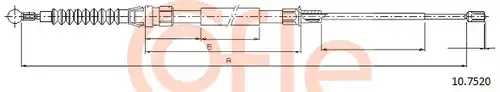 жило за ръчна спирачка COFLE 92.10.7520