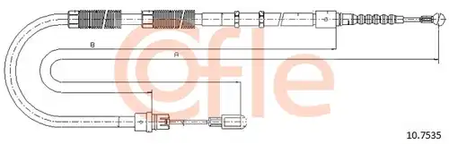 жило за ръчна спирачка COFLE 92.10.7535