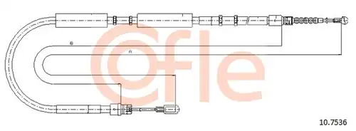 жило за ръчна спирачка COFLE 92.10.7536