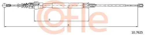 жило за ръчна спирачка COFLE 92.10.7625