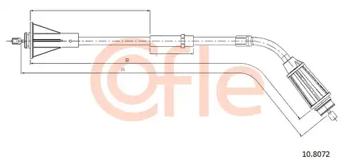 жило за ръчна спирачка COFLE 92.10.8072