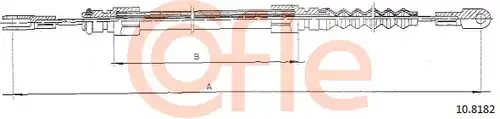 жило за ръчна спирачка COFLE 92.10.8182