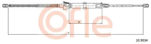 жило за ръчна спирачка COFLE 92.10.9034