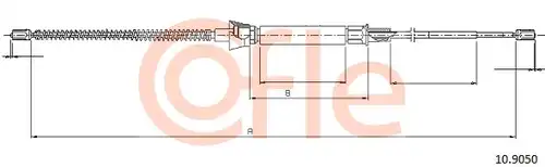 жило за ръчна спирачка COFLE 92.10.9050