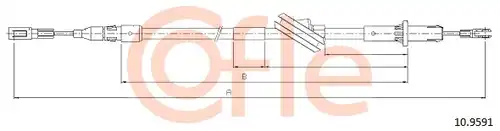 жило за ръчна спирачка COFLE 92.10.9591