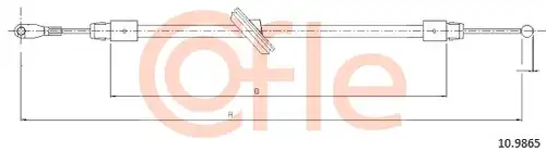 жило за ръчна спирачка COFLE 92.10.9865