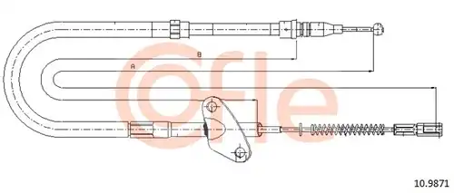 жило за ръчна спирачка COFLE 92.10.9871