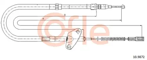 жило за ръчна спирачка COFLE 92.10.9872