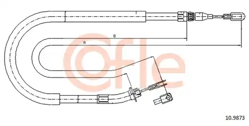 жило за ръчна спирачка COFLE 92.10.9873