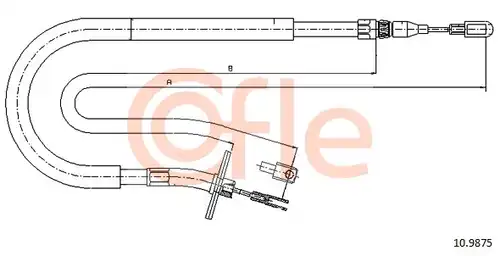 жило за ръчна спирачка COFLE 92.10.9875