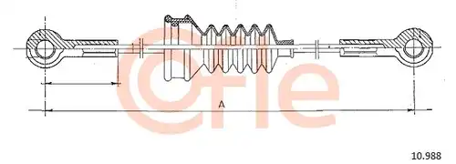 жило за ръчна спирачка COFLE 92.10.988
