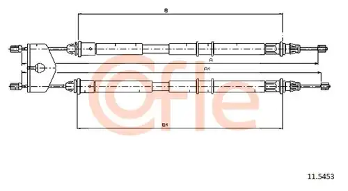 жило за ръчна спирачка COFLE 92.11.5453