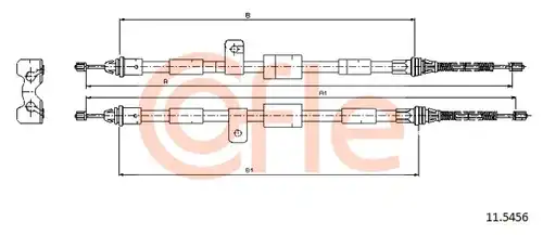 жило за ръчна спирачка COFLE 92.11.5456