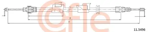 жило за ръчна спирачка COFLE 92.11.5496