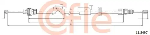жило за ръчна спирачка COFLE 92.11.5497