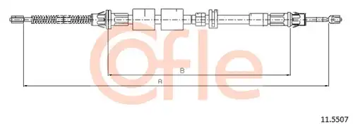жило за ръчна спирачка COFLE 92.11.5507