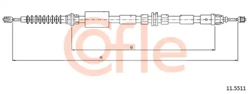 жило за ръчна спирачка COFLE 92.11.5511