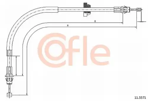 жило за ръчна спирачка COFLE 92.11.5571