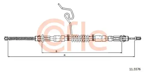 жило за ръчна спирачка COFLE 92.11.5576