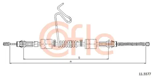 жило за ръчна спирачка COFLE 92.11.5577