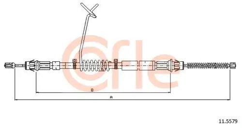 жило за ръчна спирачка COFLE 92.11.5579