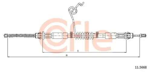 жило за ръчна спирачка COFLE 92.11.5668