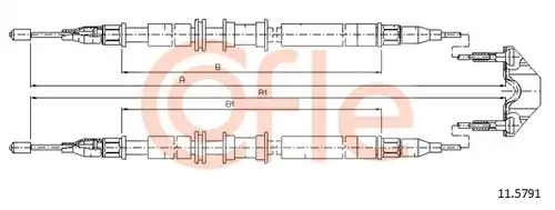 жило за ръчна спирачка COFLE 92.11.5791