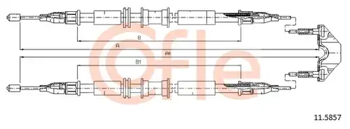 жило за ръчна спирачка COFLE 92.11.5857