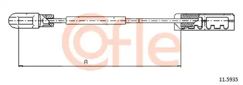 жило за ръчна спирачка COFLE 92.11.5935