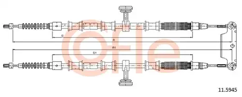 жило за ръчна спирачка COFLE 92.11.5945